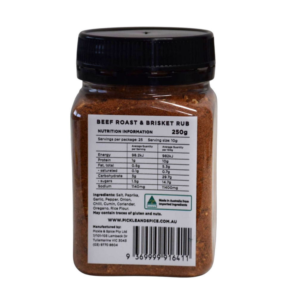 Pickle & Spice Beef Roast & Brisket Meat Rub 250g