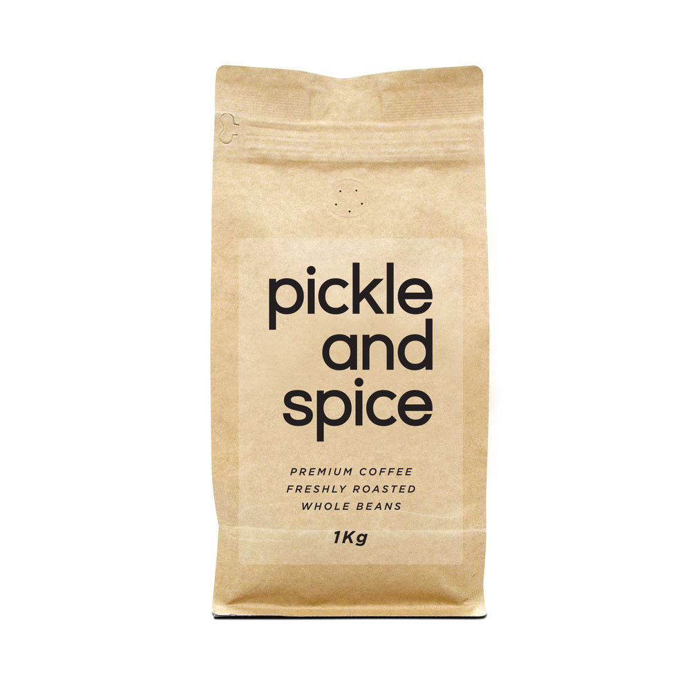 Pickle & Spice Premium Whole Coffee Beans - 1kg (Non-Organic)