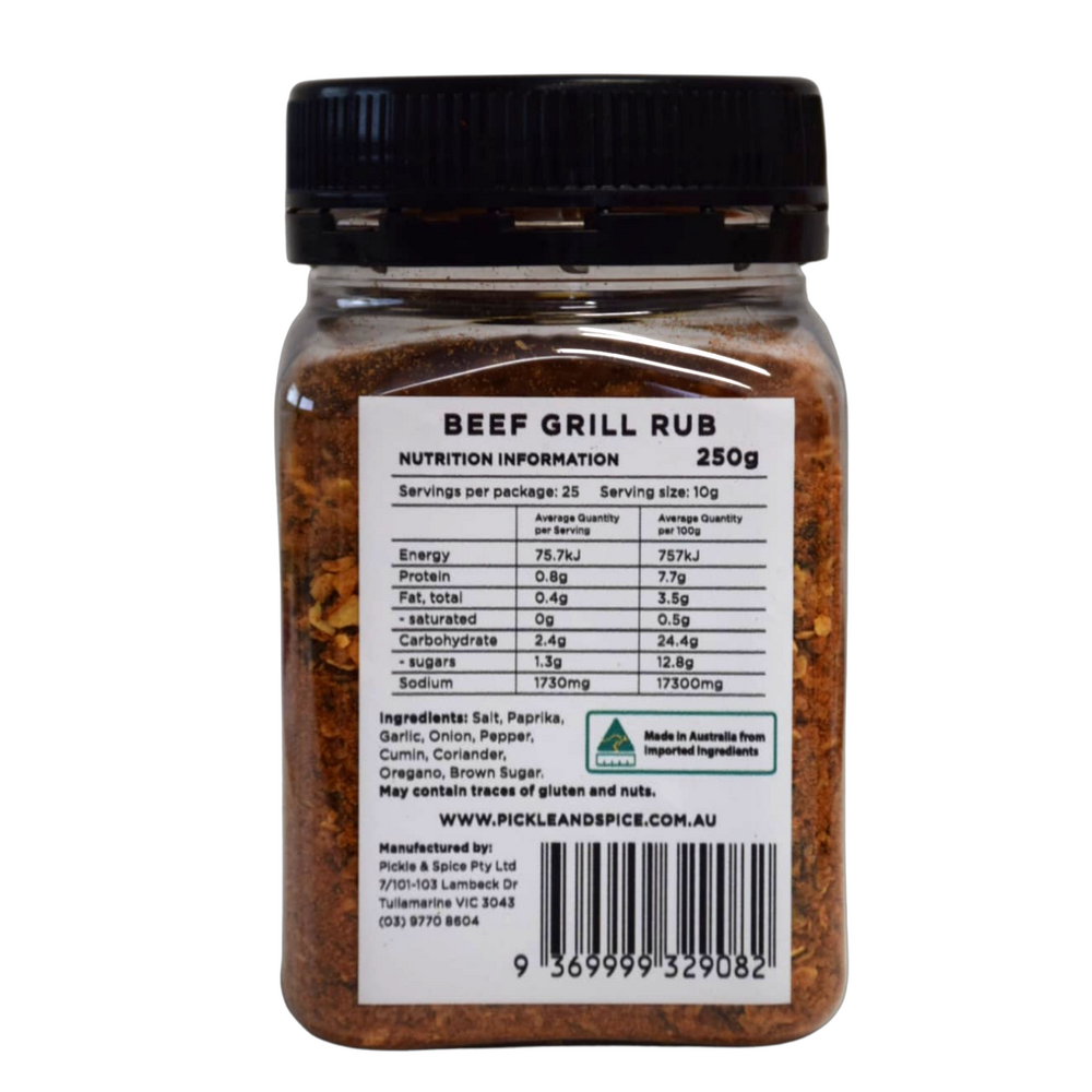 Pickle & Spice Beef Grill Meat Rub 250g